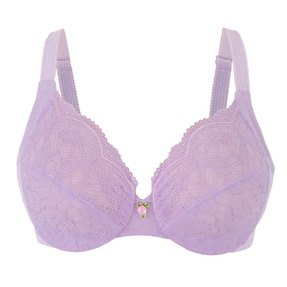 Set of 3! 34C Wonderwire Lace Bra (Side-Smoothing) MAX-COMFORT Violet NEW - Picture 2 of 11